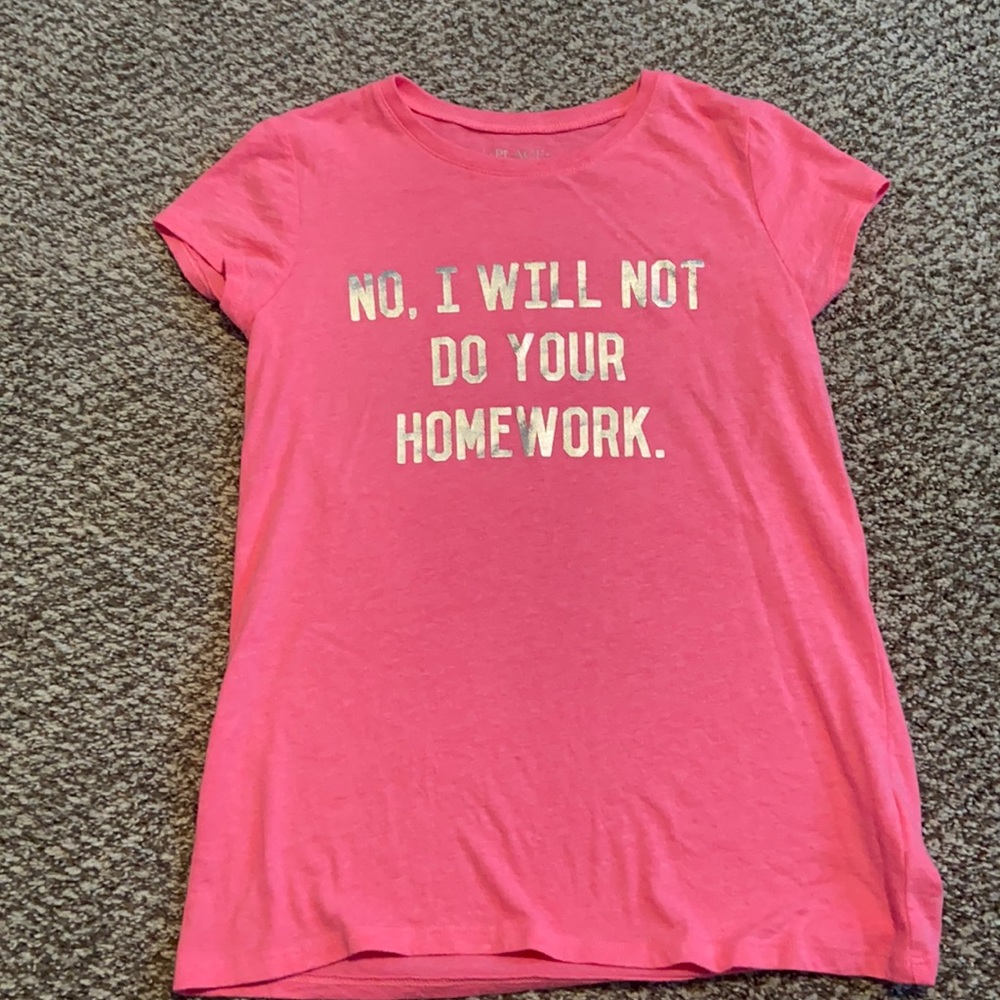 Children’s Place pink scoop neck tee